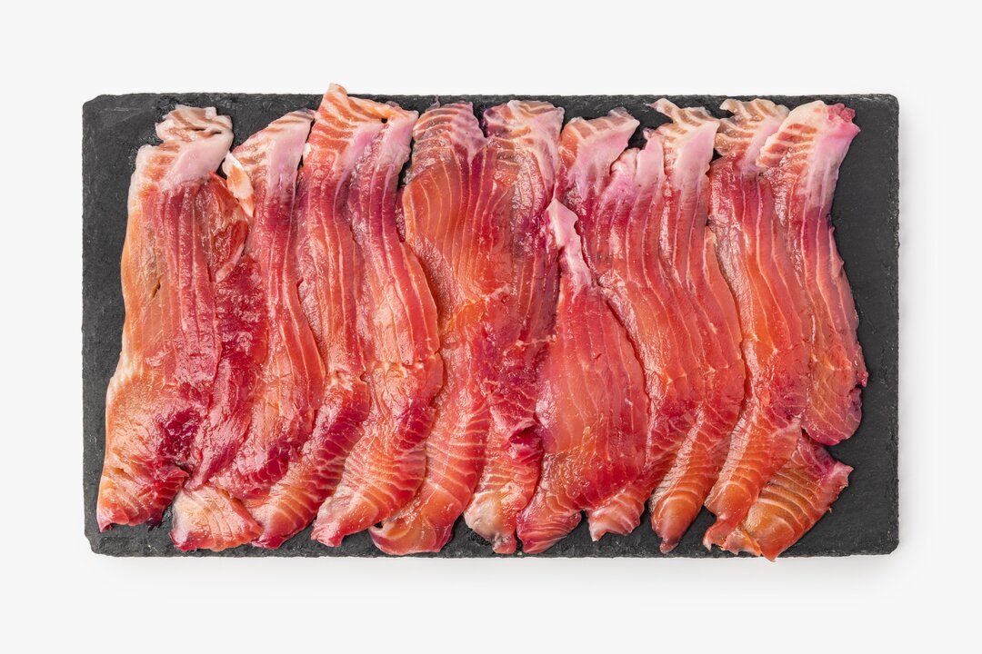 

Форель радужная ВкусВилл слабосоленая ломтики со свеклой вес