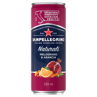 Напиток Санпеллегрино (Sanpellegrino) с соком апельсина и граната газированный 330 мл