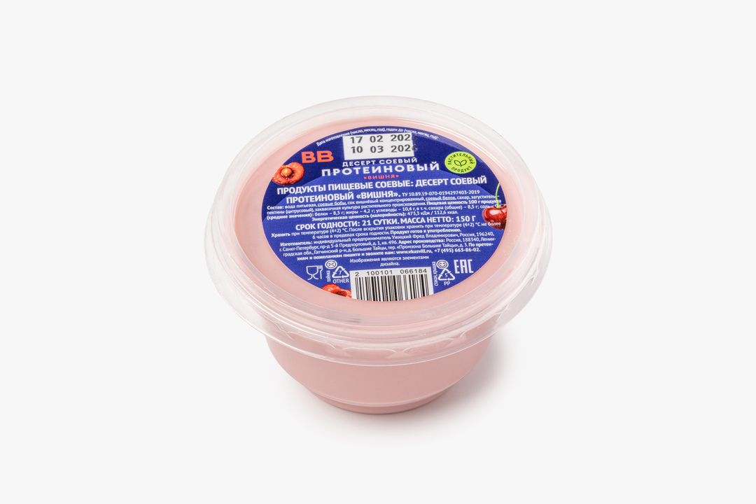 

Десерт соевый ВкусВилл протеиновый Вишня 150 г