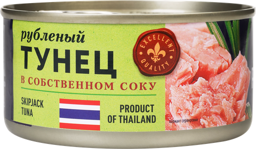 

Тунец Premium Club в собственном соку, рубленый 185 г