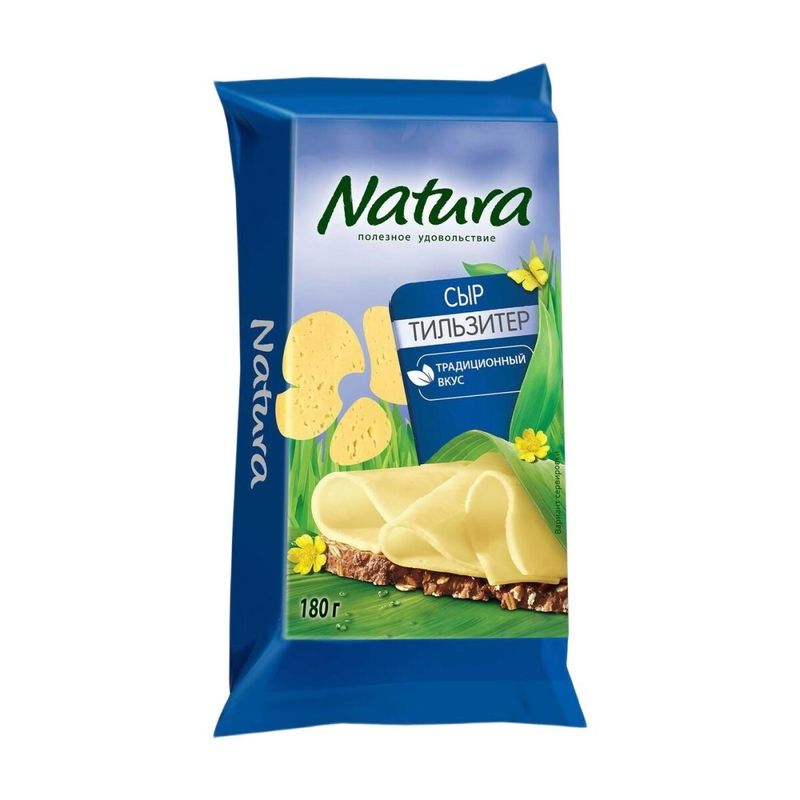 

Сыр полутвердый Natura Тильзитер 45% 180 г