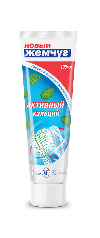 

Зубная паста Новый Жемчуг Комплекс сильный аромат мяты 100 мл