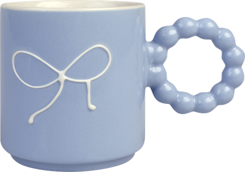 

Кружка Homeclub Нежность фарфор голубая 420 мл