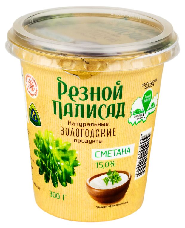 

Сметана Резной Палисад 15% 300 г