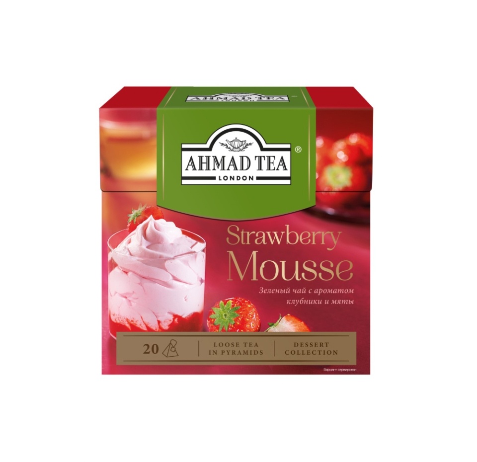 

Чай зеленый Ahmad Tea Клубничный Мусс 20 шт. x 1.8 г