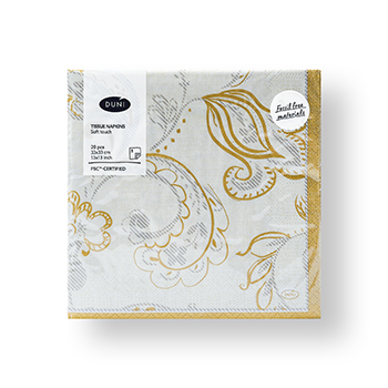 

Салфетки Duni Golden Grace Cream 3-х слойные 33 см 20 шт.