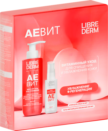 

Набор Librederm Aevit Витаминный уход для очищения и увлажнения кожи 250 мл