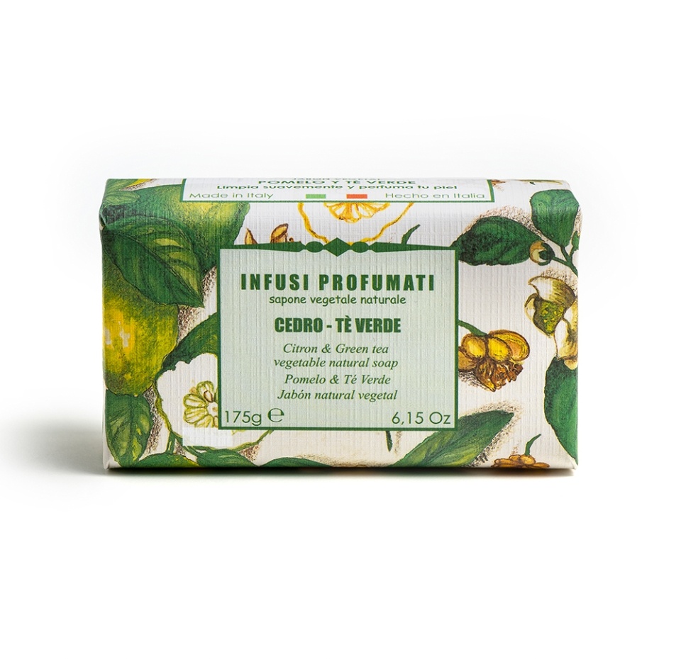 

Мыло натуральное Iteritalia Цитрон и зеленый чай растительное 175 г