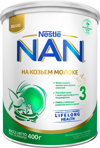 

Детское молочко Nestle NAN 3 на козьем молоке с 12 месяцев 400 г