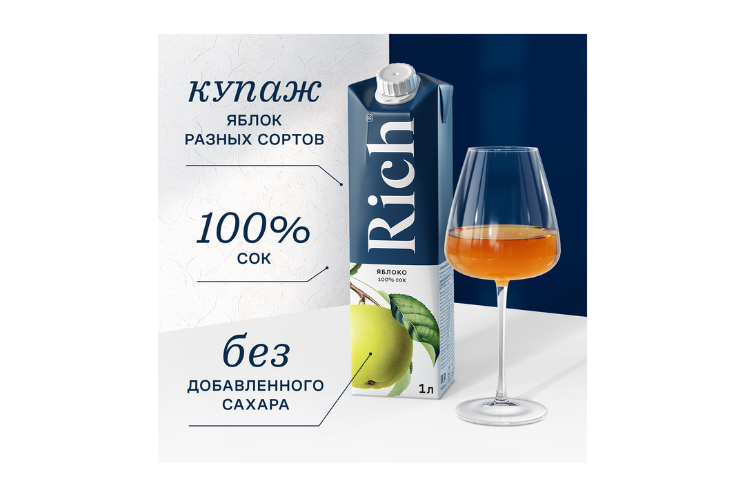 

Сок Rich Яблоко 1 л