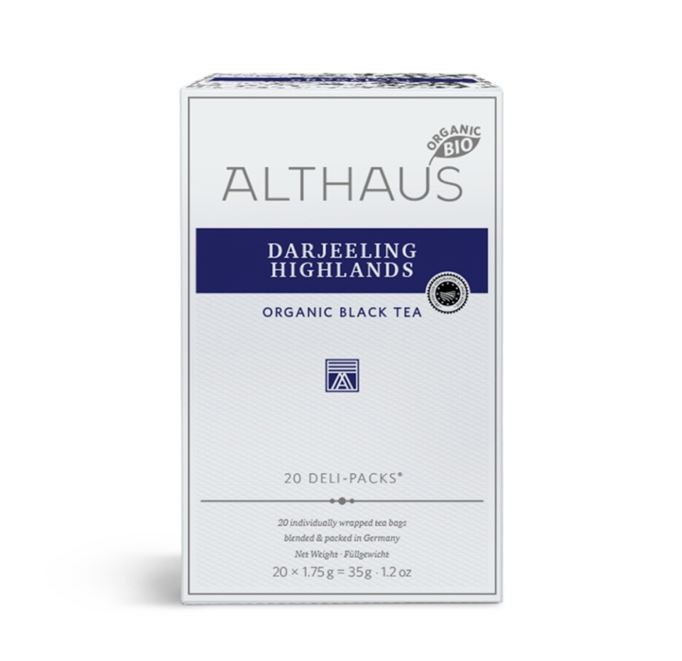 

Чай черный Althaus Darjeeling Castelton пакетированный 20 пакетиков 35 г