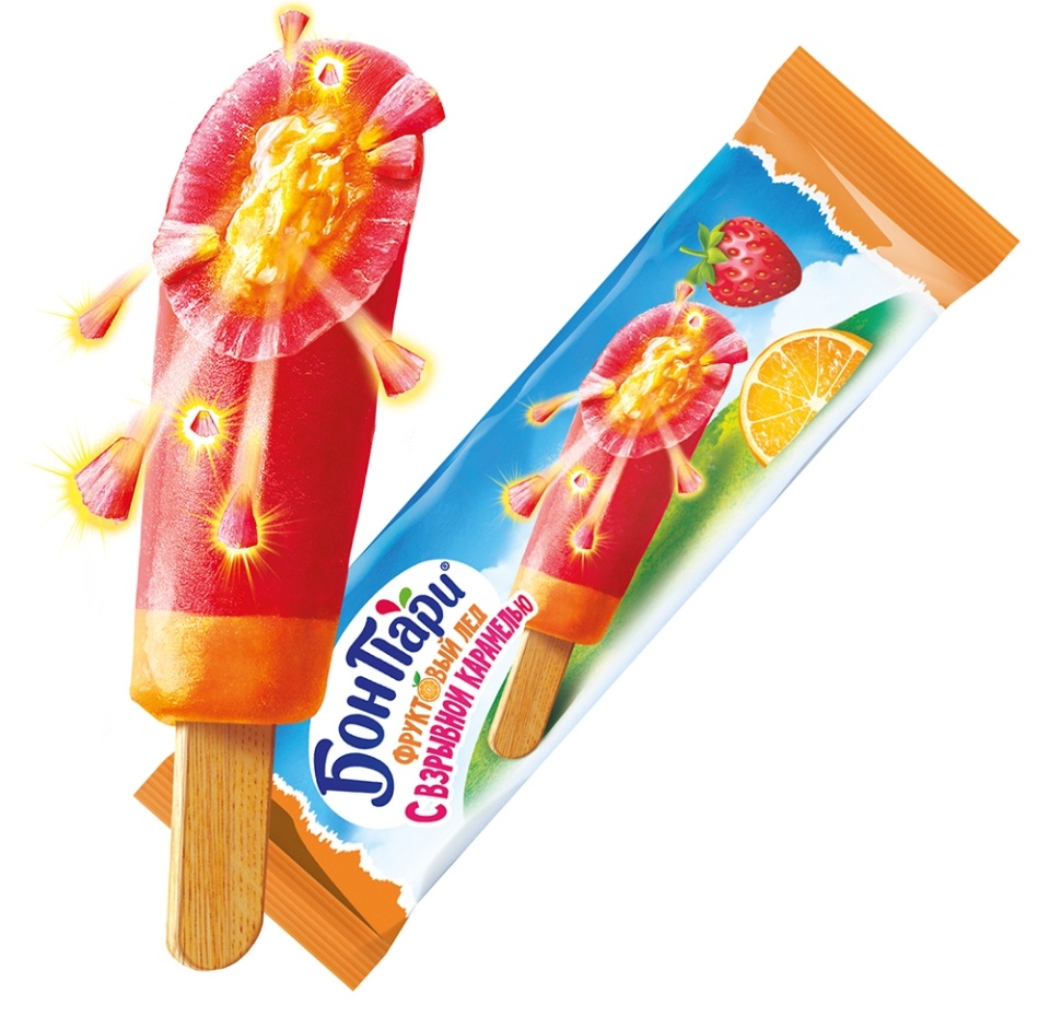 

Лед фруктовый Бон Пари Взрывной ураган с взрывной карамелью 60 г