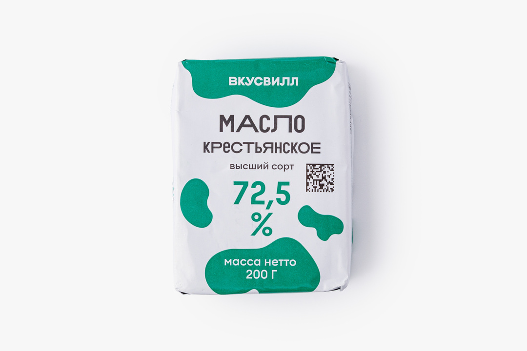 

Масло крестьянское 72,5%