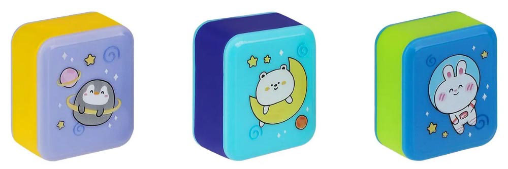 

Точилка Meshu Bubble friends пластиковая 1 отверстие в ассортименте