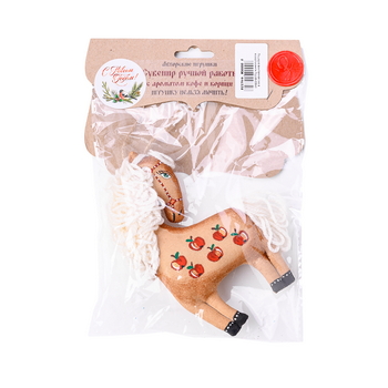 

Интерьерная кукла Carolon Лошадка винтажная эко