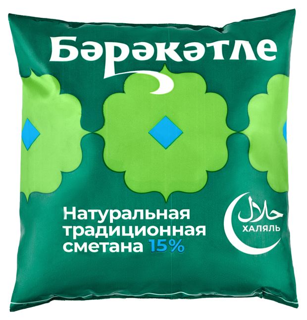 

Сметана Бэрэкэтле 15% пакет 450 г