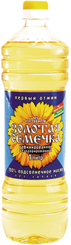 

Масло подсолнечное Золотая Семечка рафинированное 1 л