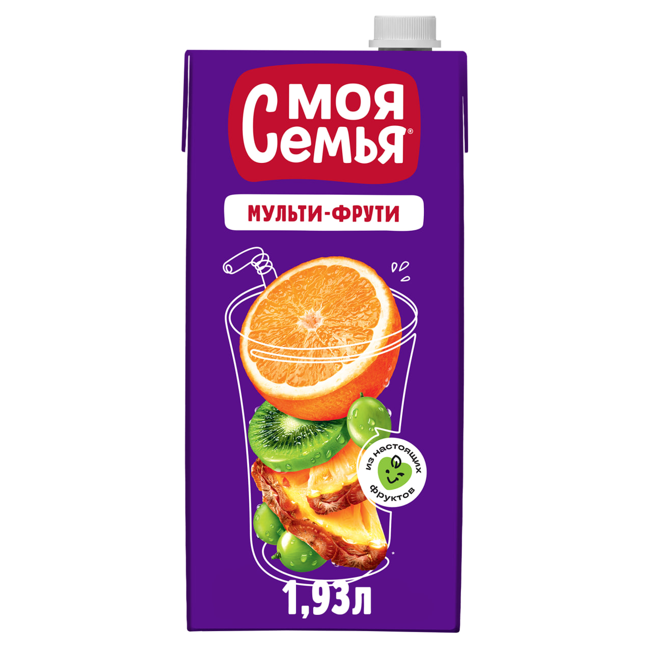 

Напиток сокосодержащий Моя семья Мульти-Фрути 1.93 л