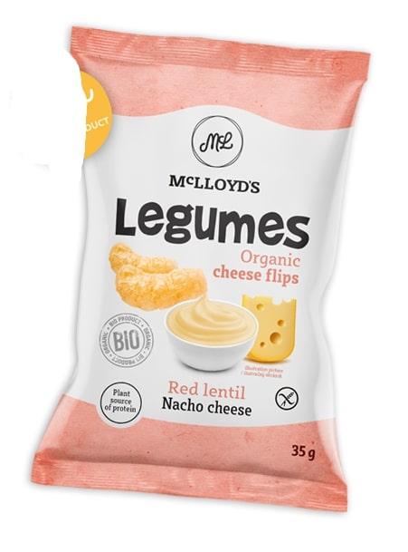 

Снек Legumes из красной чечевицы и кукурузы со вкусом сыра 35 г