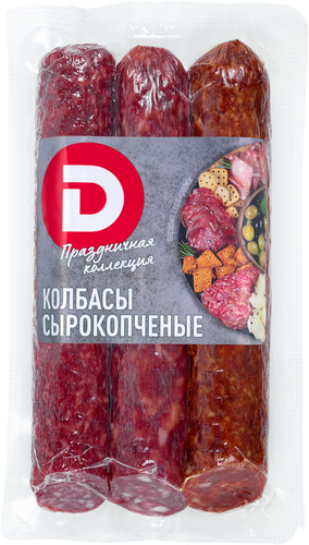 

Набор сырокопченых колбас Дымов Праздничная коллекция 400 г
