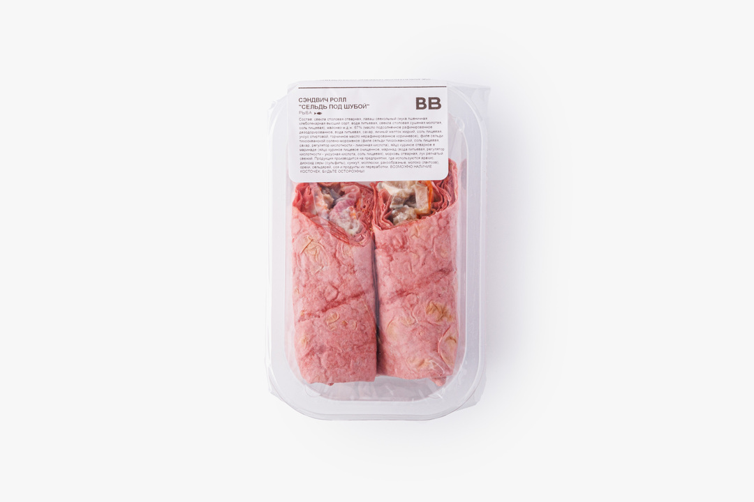 

Сэндвич ролл ВкусВилл Сельдь под шубой 190 г
