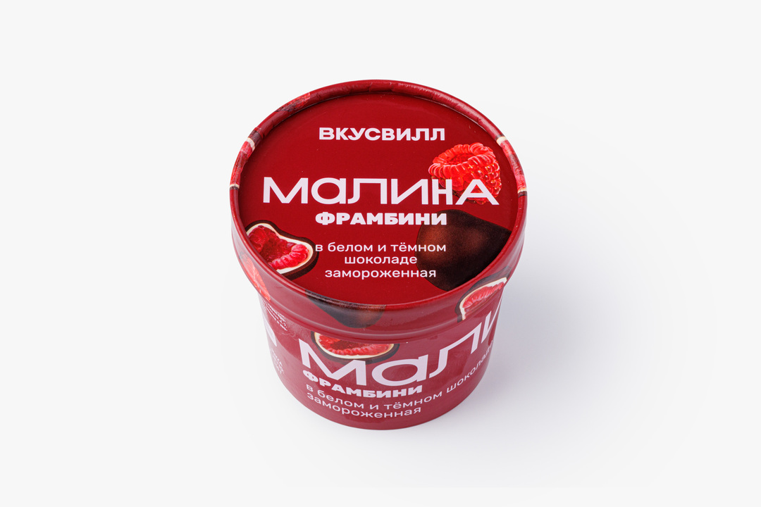 

Малина Фрамбини ВкусВилл в белом и темном шоколаде замороженная 130 г