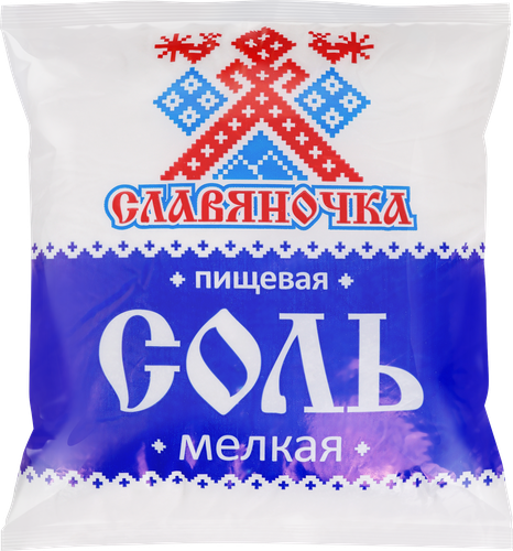

Соль Славяна мелкая пакет 1 кг