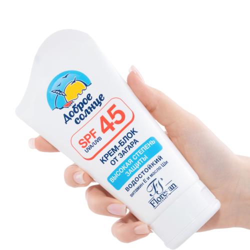 

Крем-блок от загара Floresan SPF 45 водостойкий 125 мл