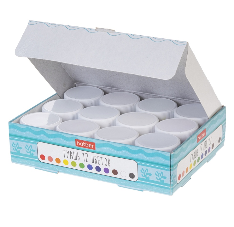 

Краски гуашь Hatber Deep Forest 10мл 12 цв., в картонной коробке