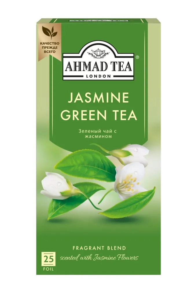

Чай зелёный Ahmad Tea с жасмином байховый 25 шт. x 2 г