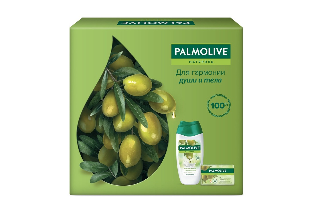 

Набор Palmolive Натурэль интенсивное увлажнение: гель крем для душа 250 мл, туалетное мыло 90 г