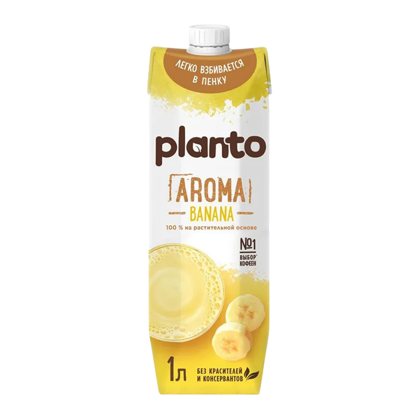 

Напиток растительный Planto Aroma соево-банановый 1 л