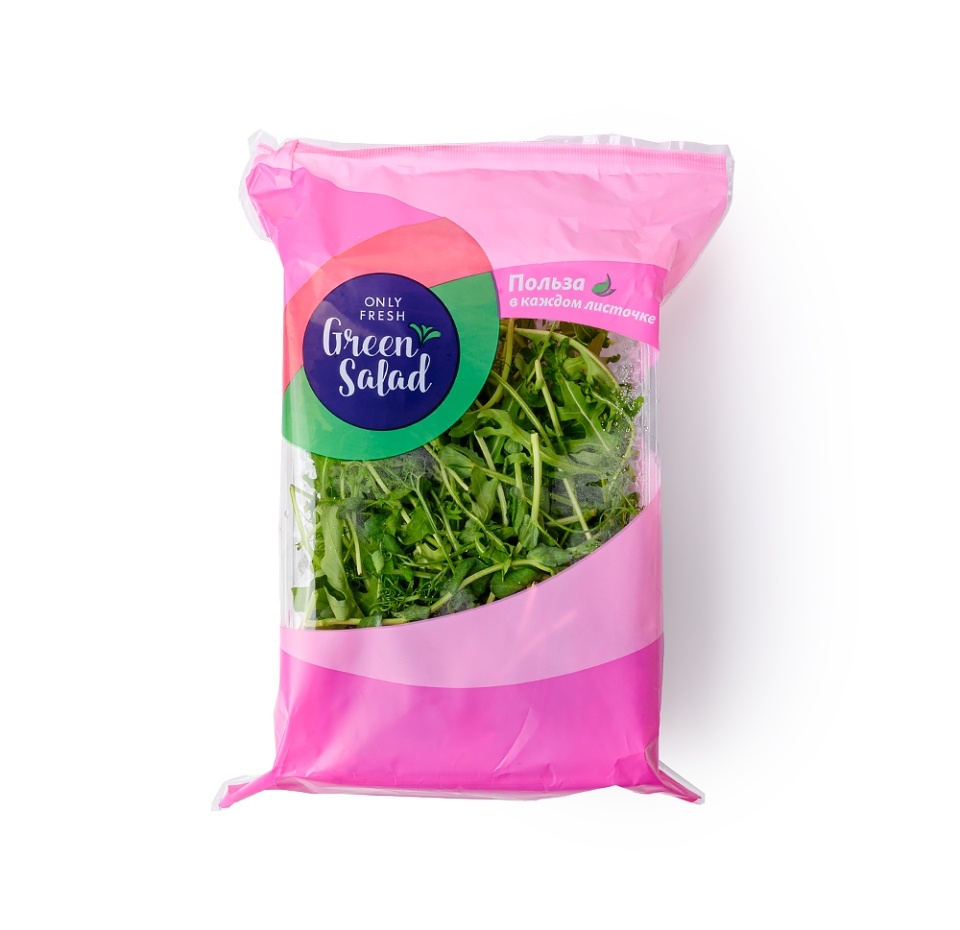 

Салат Green Salad руккола ростки гороха 75 г