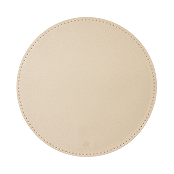 

Плейсмат «Азбука вкуса Детали» из искусственной кожи, круглый, цвет бежевый, 38 см, Китай