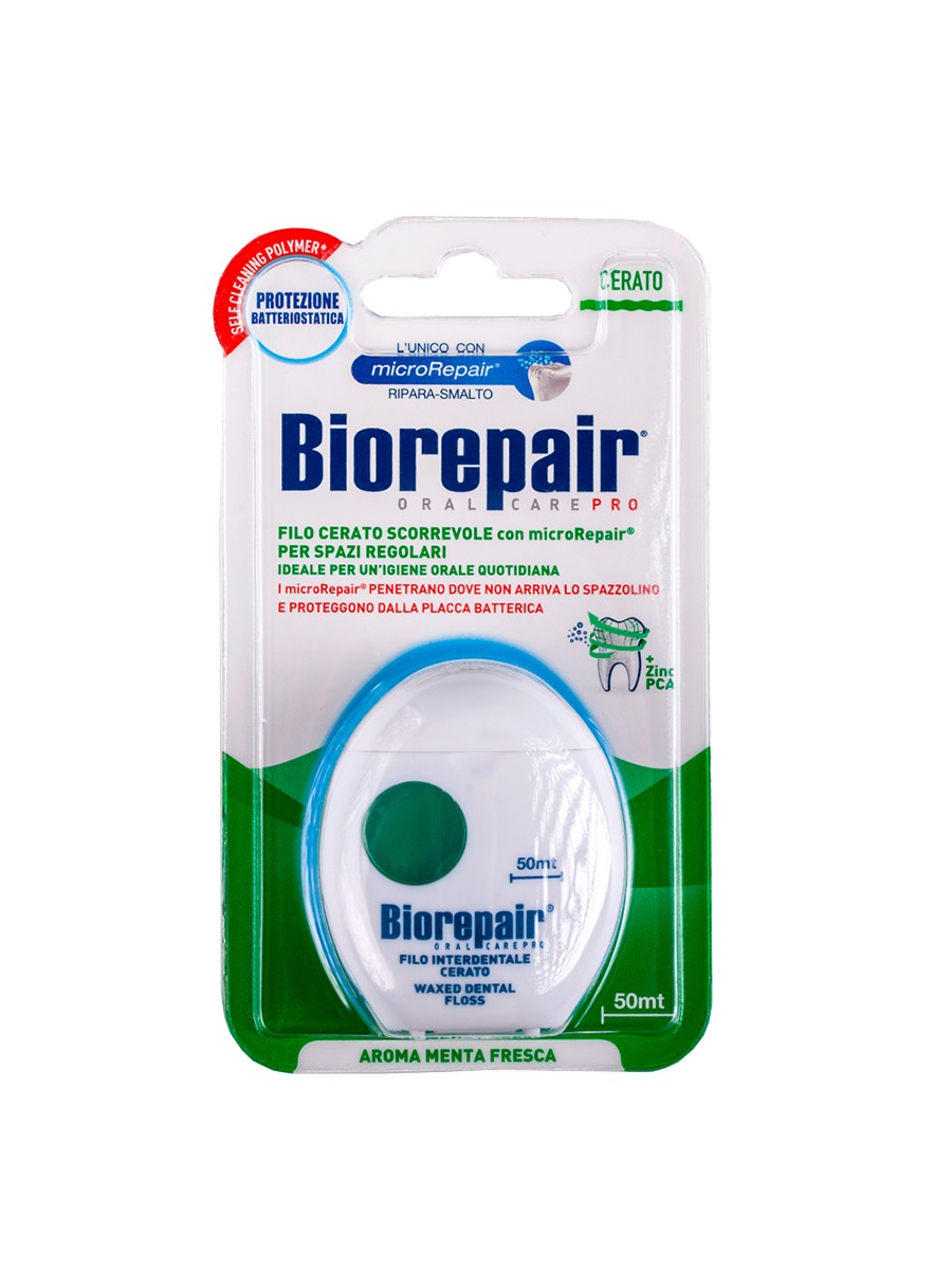 

Зубная нить Biorepair Filo Cerato Scorrevole скользящая вощеная 50 м