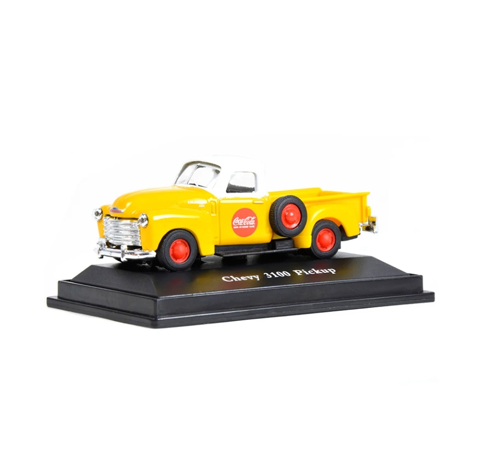 

Машинка Motor City модель Coca-Cola 1953 Chevy 3100 Pickup, масштаб 1:72 (металлическая), возраст 14+