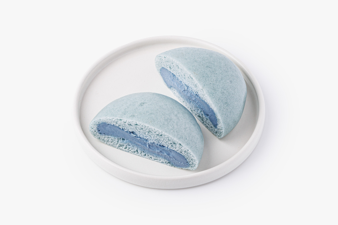 

Булочка паровая ВкусВилл Голубой матча-крем 110 г