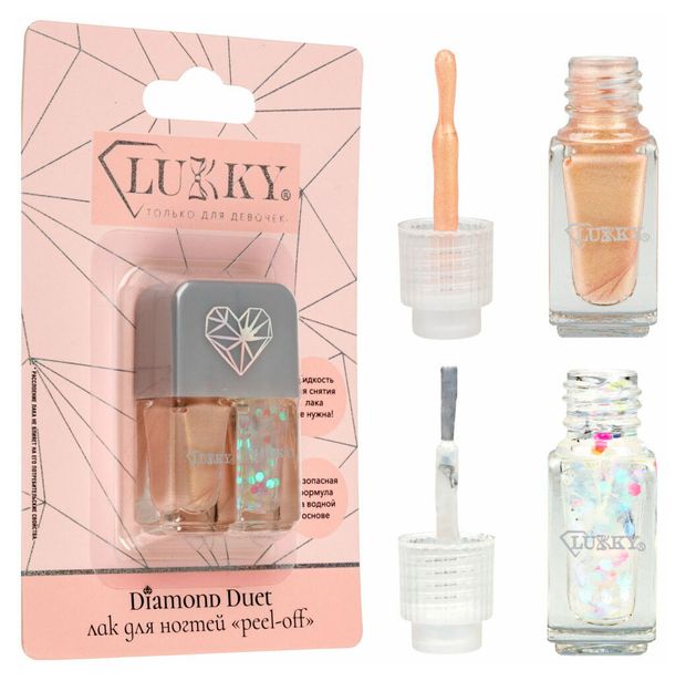

Лак двойной для ногтей Lukky Diamond Duet 2 шт. x 4 мл цвет в ассортименте