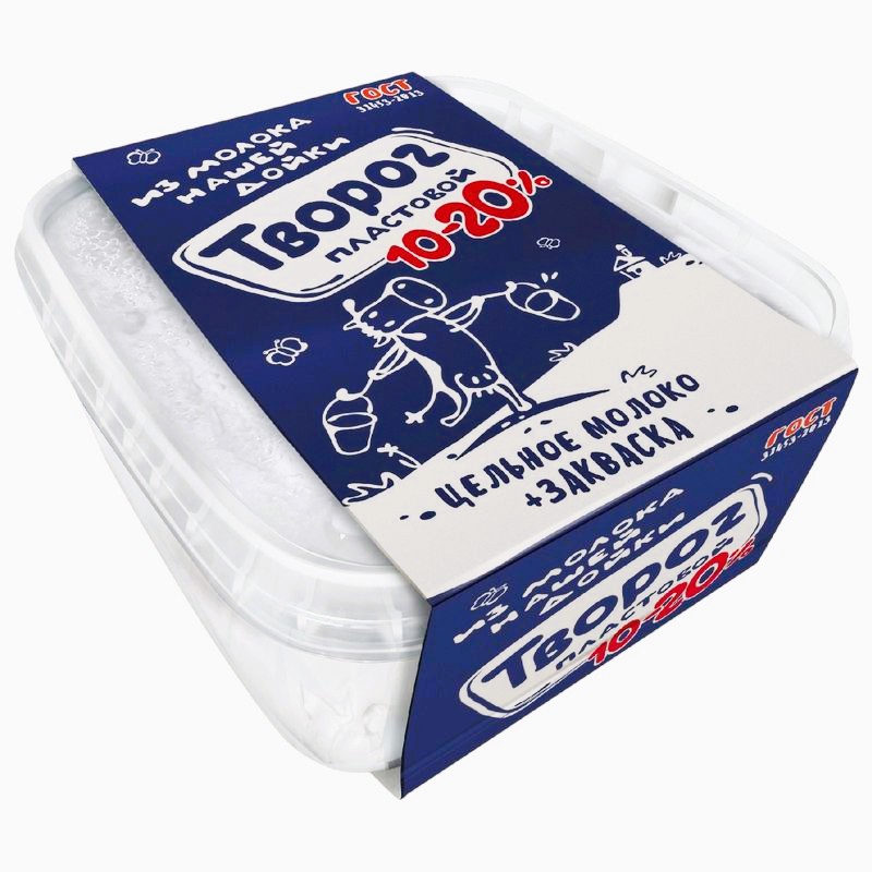 

Творог Нашей дойки пластовой 10-20% 350 г