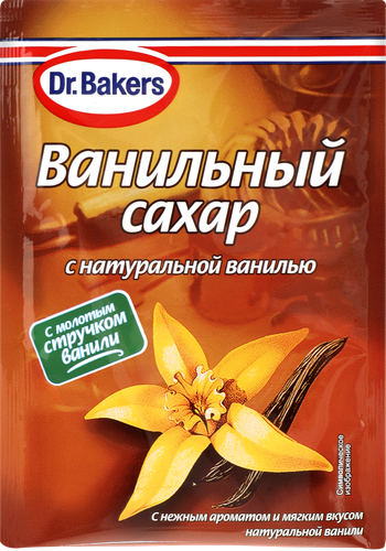 

Сахар Dr.Bakers ванильный с натуральной ванилью 15 г