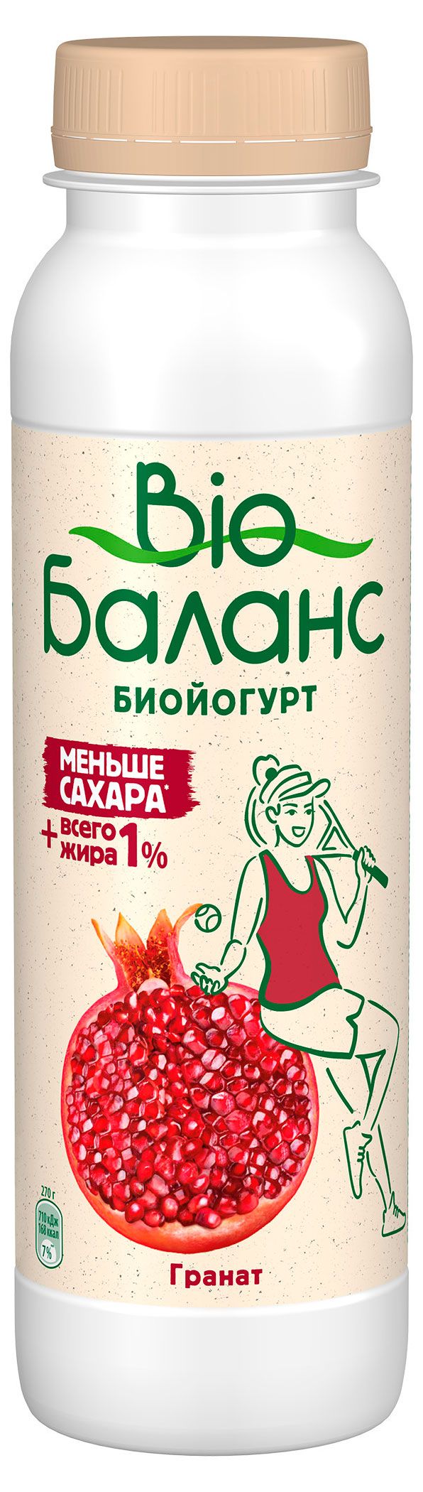

Биойогурт Bio Баланс Гранат 1% 270 г