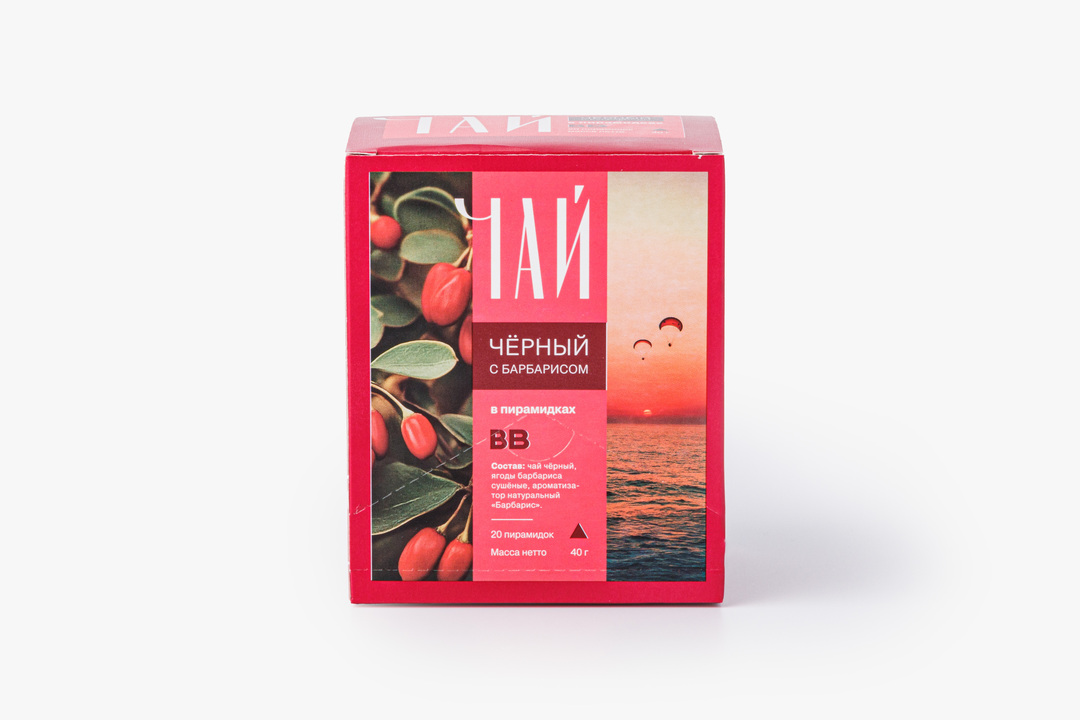 

Чай ВкусВилл с барбарисом в пирамидках черный 40 г