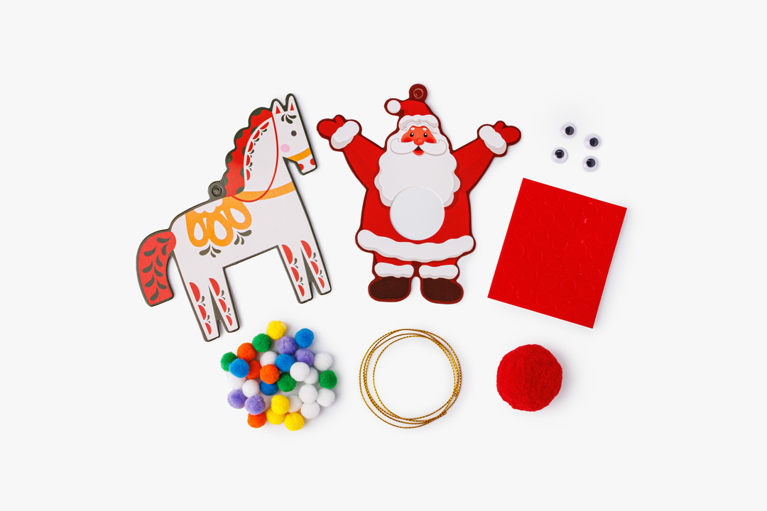 

Набор для творчества ВкусВилл пушистые игрушки на ёлку