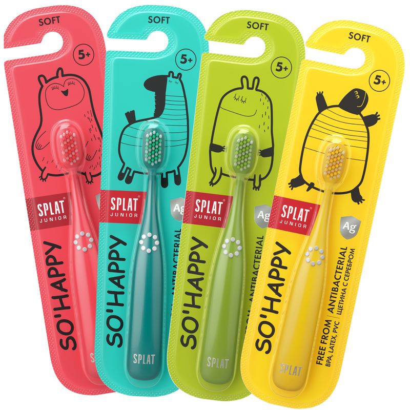 

Зубная щетка с ионами серебра детская Splat Junior с 5 лет в ассортименте 1 шт.