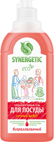 

Средство для мытья посуды Synergetic Сочный арбуз 500 мл крышка в ассортименте