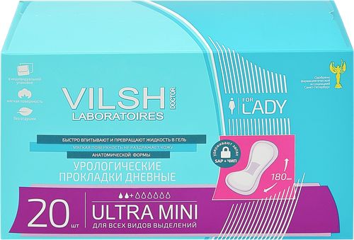 

Прокладки урологические Doctor Vilsh Lady Ultra Mini 20 шт.