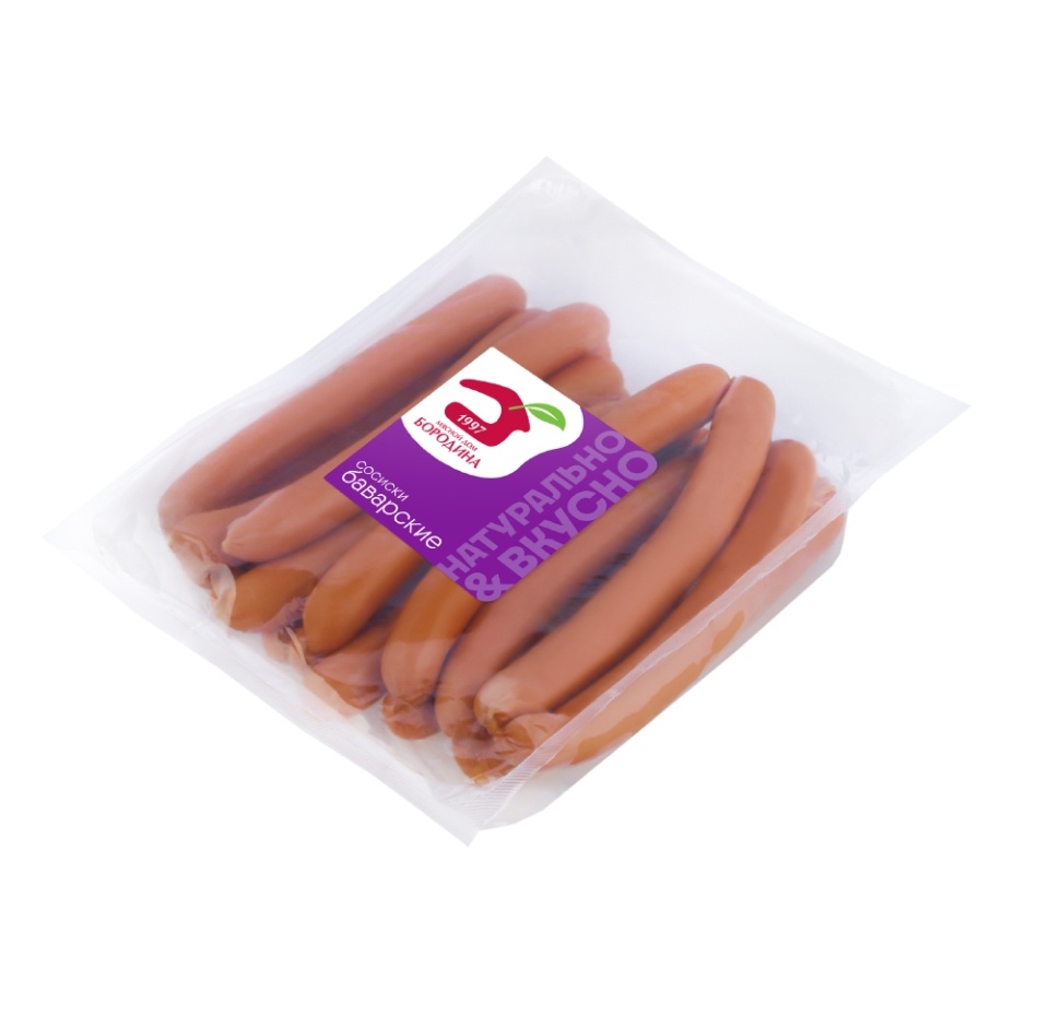 

Сосиски Баварские натуральная оболочка МД Бородина весовые