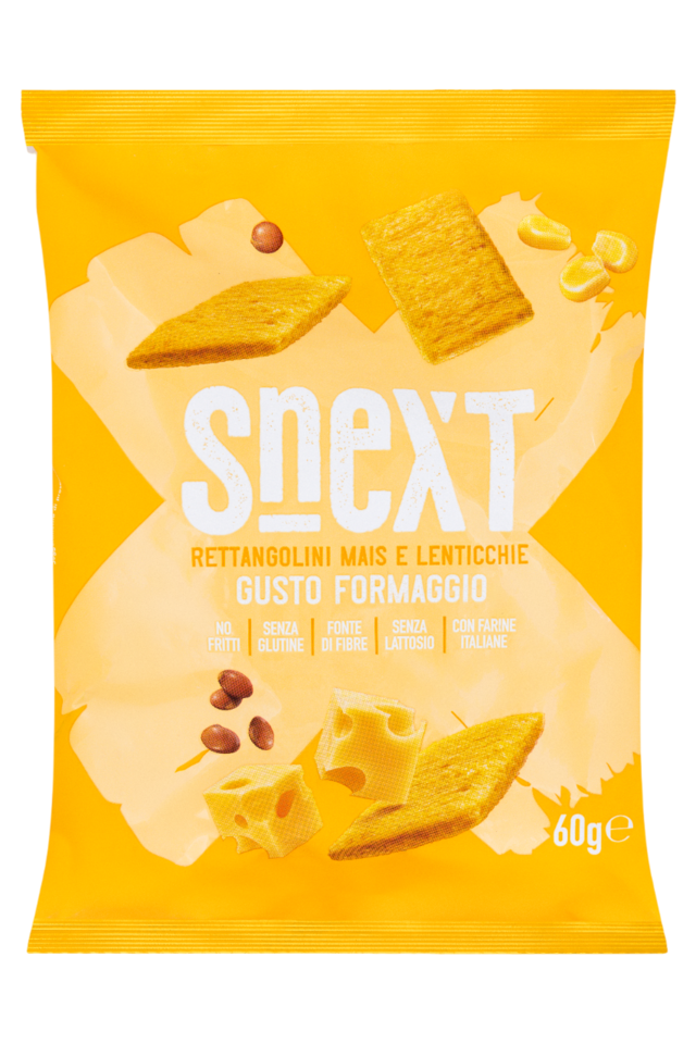 

Снеки Snext из кукурузы и чечевицы без глютена Сыр 60 г