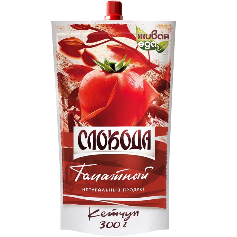 

Кетчуп Слобода Живая еда Томатный высшей категории 300 г