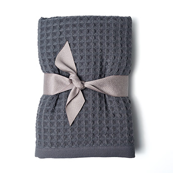 

Полотенце банное Азбука вкуса Детали графитовое вафельное 50 х 100 см